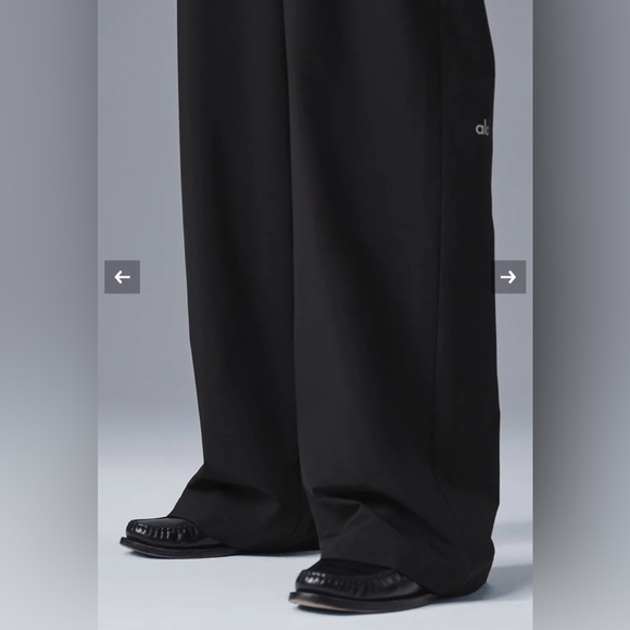 ALO High-Waist Pursuit Trouser Black Size Medium Long - Picture 11 of 12